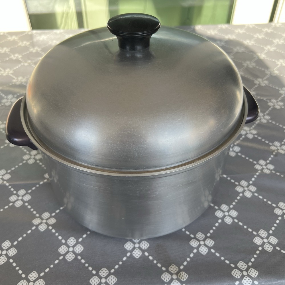 Vintage Mardigian Corp 10 Gauge Waterless Aluminum 6 Qt Dutch Oven Pot Lid USA